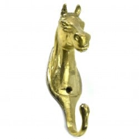 Solid Brass Horse Head Hook