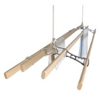 Chrome Victorian Kitchen Maid® Pulley Clothes Airer