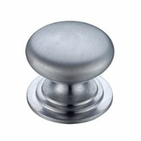 Victorian Cabinet Knob - Satin Chrome