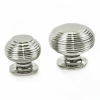 Nickel Beehive Cupboard Knob