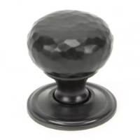 Aged Bronze Hammered Mushroom Cabinet Knob