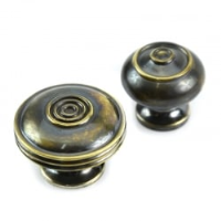 Aged Brass Bloxwich Cupboard Knob