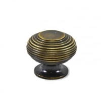 Antique Brass Beehive Cupboard Knob