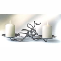 Hand Forged Double Table Candle Holder