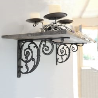 Swirl Cast Iron Bracket