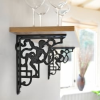 Cherub Cast Iron Shelf Bracket