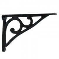 Simple Scroll Cast Iron Shelf Bracket