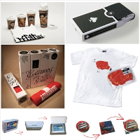 Creative T-Shirt And Towel Packaging