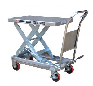 TF30S Partial Stainless Steel Scissor Lift Table 300kg