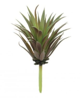 Artificial Jewel Succulent Head Only - 9cm, Green/Purple Tip