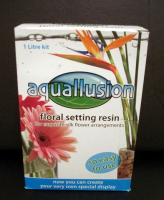 Aquallusion Floral Resin, Artificial Water - 1 litre kit Clear (artificial water)