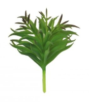 Artificial Chalk Finger Succulent Head Only - 10cm, Natural Green