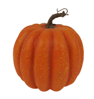 Artificial Large Pumpkin - 19cm, Orange