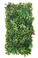 Artificial Lush Green Leaf Wall Panel - 100cm x 50cm, Green (Ferns)