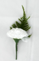 Artificial Silk Carnation Corsage - 12cm, Lilac
