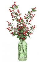 Artificial Christmas Red Berries Arrangement - 62cm, Red