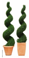 Artificial Boxwood Topiary Spiral Tree - 120cm, Green