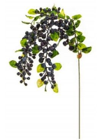 Artificial Hanging Berry Foliage Spray - 55cm, Purple