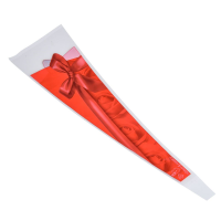 Amora Sleeve Ribbon And Roses Red - 45 x 12 x 3cm, Red