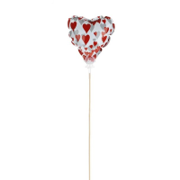 Balloon Send Love On Pick - 50cm, Red