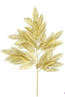 Artificial Fern Branch - 100cm, Gold