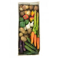 Artificial Assorted Vegetable on a Wire  - 48 Pieces, Mixed Colours