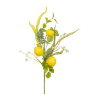 Artificial Lemon Foliage  - 46cm, Yellow