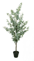 Artificial Silk Blue Gum Tree - 180cm, Green