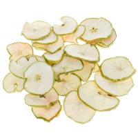 Artificial Dried Slices Apples - 200g, Green/White