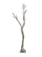 Artificial Interchangeable Frosted Tree Trunk 2.8m - 280cm, Brown/White