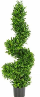 Artificial Buxus Topiary Spiral Tree - 90cm, Green
