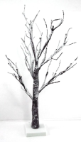 Artificial LED Snowy Twig Tree - 60cm, White, Pre-Lit