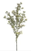 Artificial Fine Bud Greenery Spray - 76cm, White Green