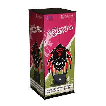 Aluminium and PVC Branded Folding Display Plinth