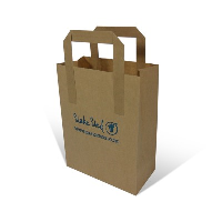 Branded Flat Handle Paper Bags
