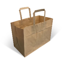 Branded Flat Handle Paper Carriers