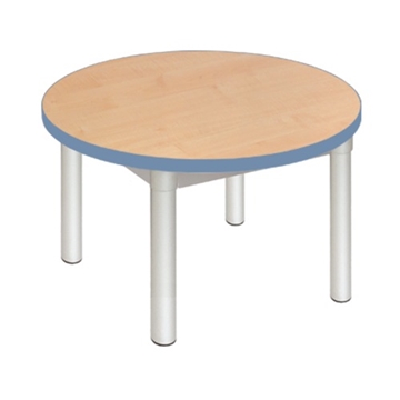 Enviro Coffee Table 600mm Round Silver Frame