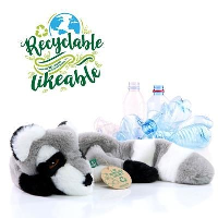 Dog Toy Recycle Racoon