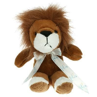 30Cm Lenny Lion With Bow