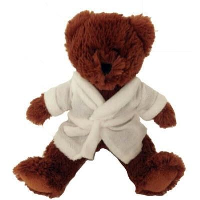 Brownie Teddy Bear With Bathrobe