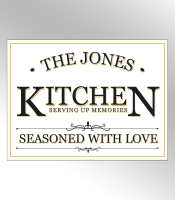 High Quality Personalised Kitchen Signs