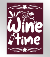 Personalised Wine Time Sign