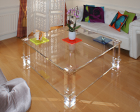 Fabricated Perspex Coffee Table For The Retail Industry In The UK