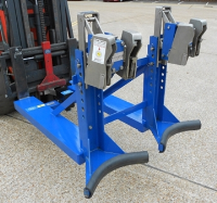 Stainless Steel Twin Head Double Drum Handler For Use In A ATEX Spark Proof Area