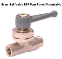 Ball Valve Panel Mount NBR Seal Lever