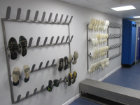 Bespoke Shoe Racks For Changing Rooms In Gyms