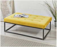 Hanover Shallow Buttoned Footstool