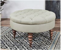 Sorento Deep Buttoned Circular Stool