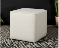 Oxford Piped Square Cube Footstool