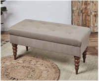 Seville Shallow Buttoned Bench Stool